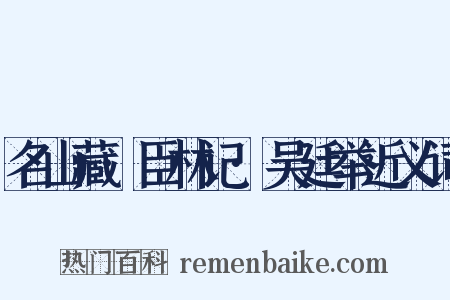 名山藏·臣林记·吴廷举近义词是什么意思的图片